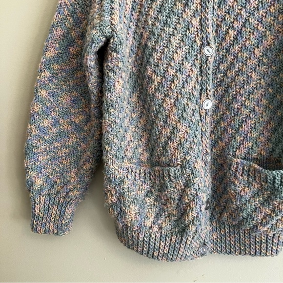 Hand Knit Button Down Sweater - Picture 4 of 6